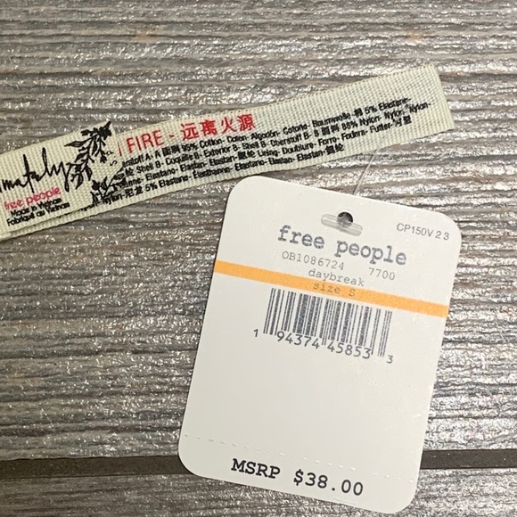 NWT $38 Free People Teegan Bralette Yellow XS S M Longline Soft Bra Daybreak - Picture 10 of 11